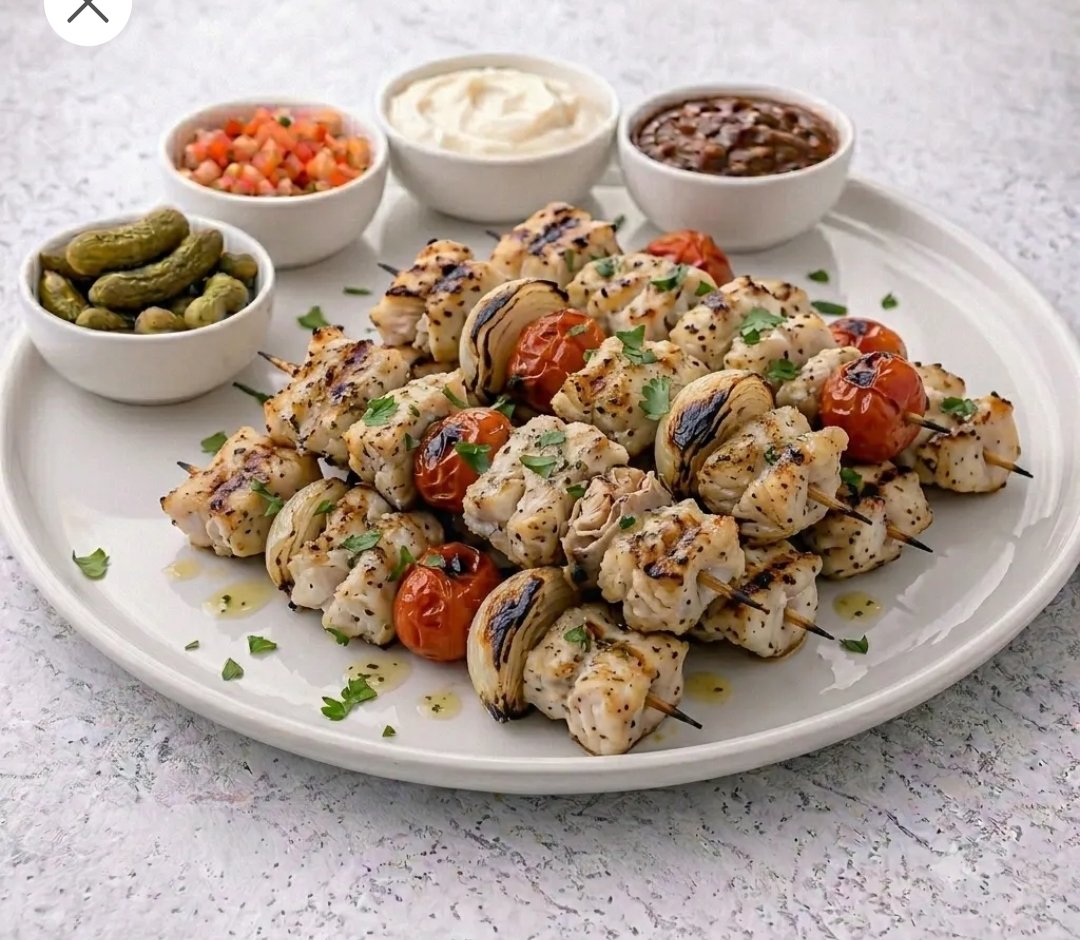 سيخ فشفاشة مشوي